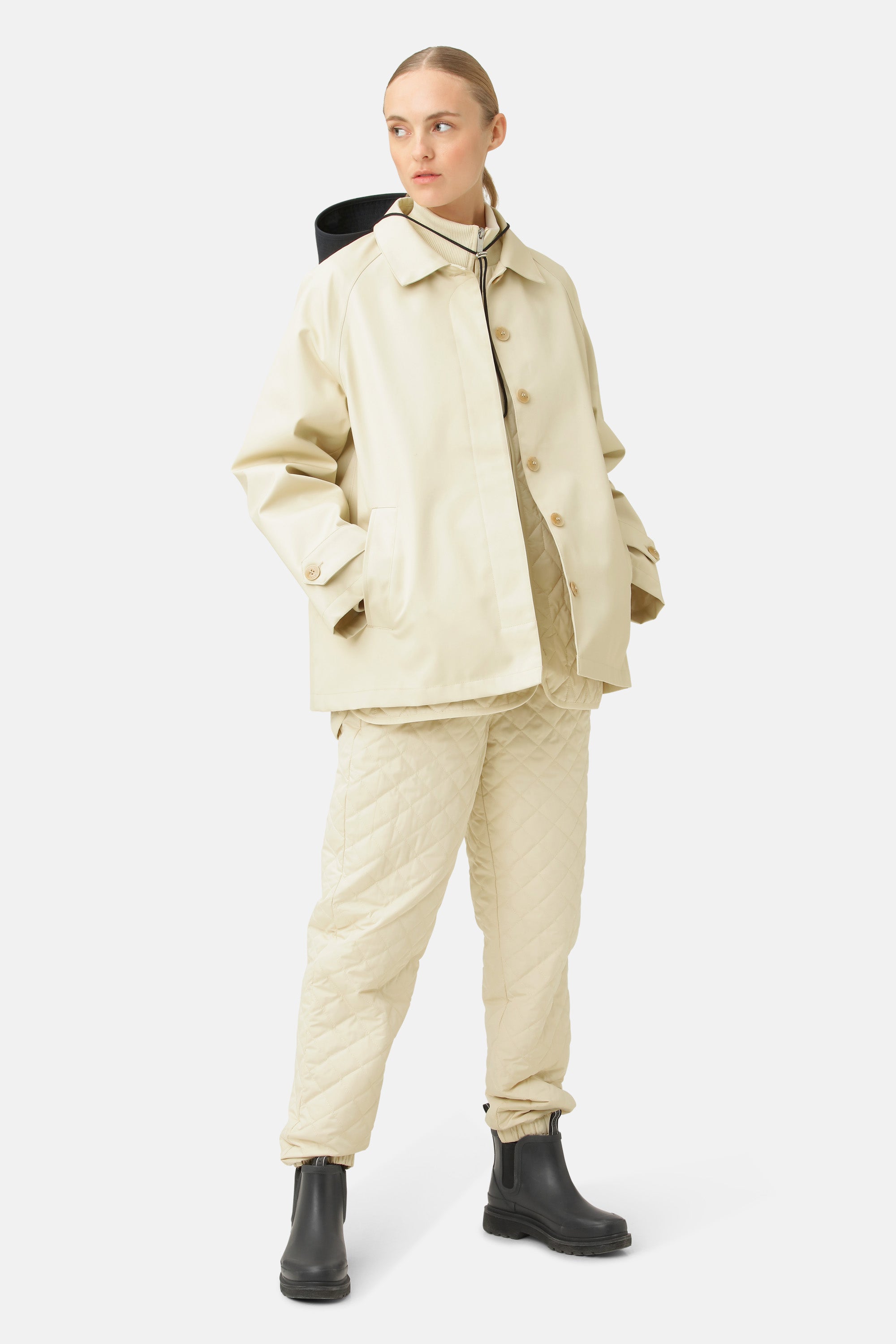 Ilse Jacobsen Hornbæk Rain Mac Jacket 132 Bleached Sand
